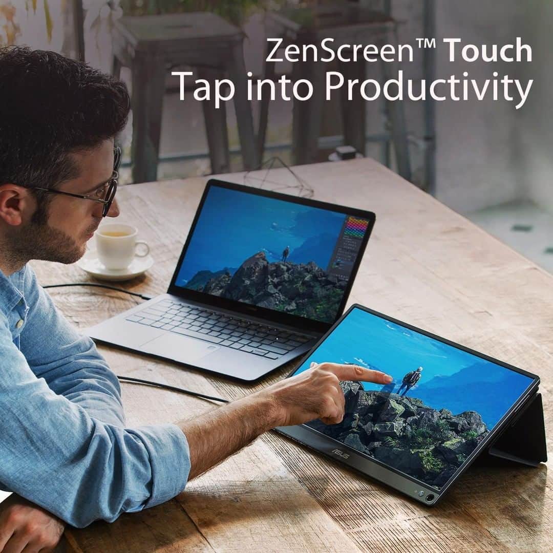 ASUSさんのインスタグラム写真 - (ASUSInstagram)「Embedded with the latest 10-point touch screen, Asus ZenScreen™ Touch #MB16AMT is taking you to a new height of productivity, anywhere you go. Come and check it out in #Computex2019. ​​ #Asus #ZenScreen #Portablemonitor」5月27日 21時01分 - asus