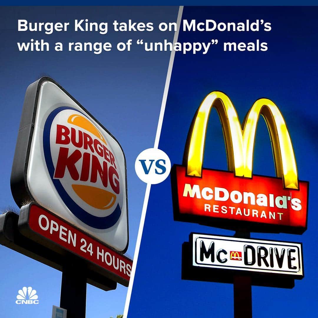 CNBCさんのインスタグラム写真 - (CNBCInstagram)「Sometimes, a Happy Meal just doesn't fit your mood.⁣ ⁣⠀ No one is happy all the time. Burger King is trying to communicate that message through a lineup of burger meals focused on “real” moods to help raise awareness about mental health.⁣⠀ ⁣⠀ Timed to Mental Health Awareness Month in May, the “Real Meals” include the Blue Meal, Salty Meal, Yaaas Meal and DGAF Meal. To see the meals, swipe left.⁣⠀ ⁣⠀ This isn’t the first time Burger King has teased McDonald’s.  To read more, visit the link in bio.⁣⠀ *⁣⠀ *⁣⠀ *⁣⠀ *⁣⠀ *⁣⠀ *⁣⠀ *⁣⠀ *⁣⠀ #burgerking #mcdonalds #fastfood #happymeal #mentalhealth #mentalhealthawareness #food #business #businessnews #cnbc⁣⠀」5月4日 6時03分 - cnbc