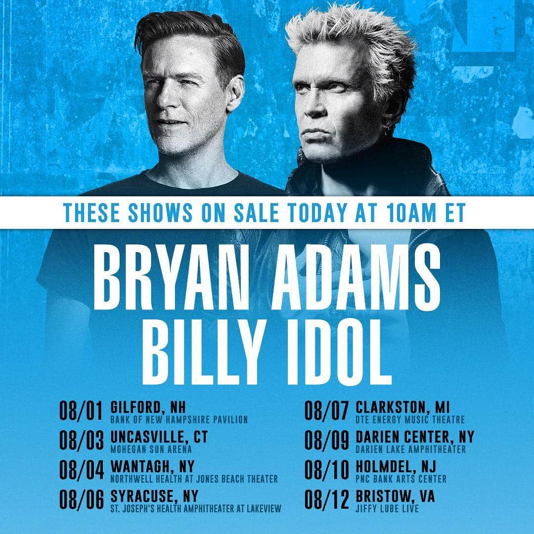 ビリー・アイドルさんのインスタグラム写真 - (ビリー・アイドルInstagram)「These shows on sale today at 10am Eastern! ➡️ticketmaster.com」5月3日 21時16分 - billyidol