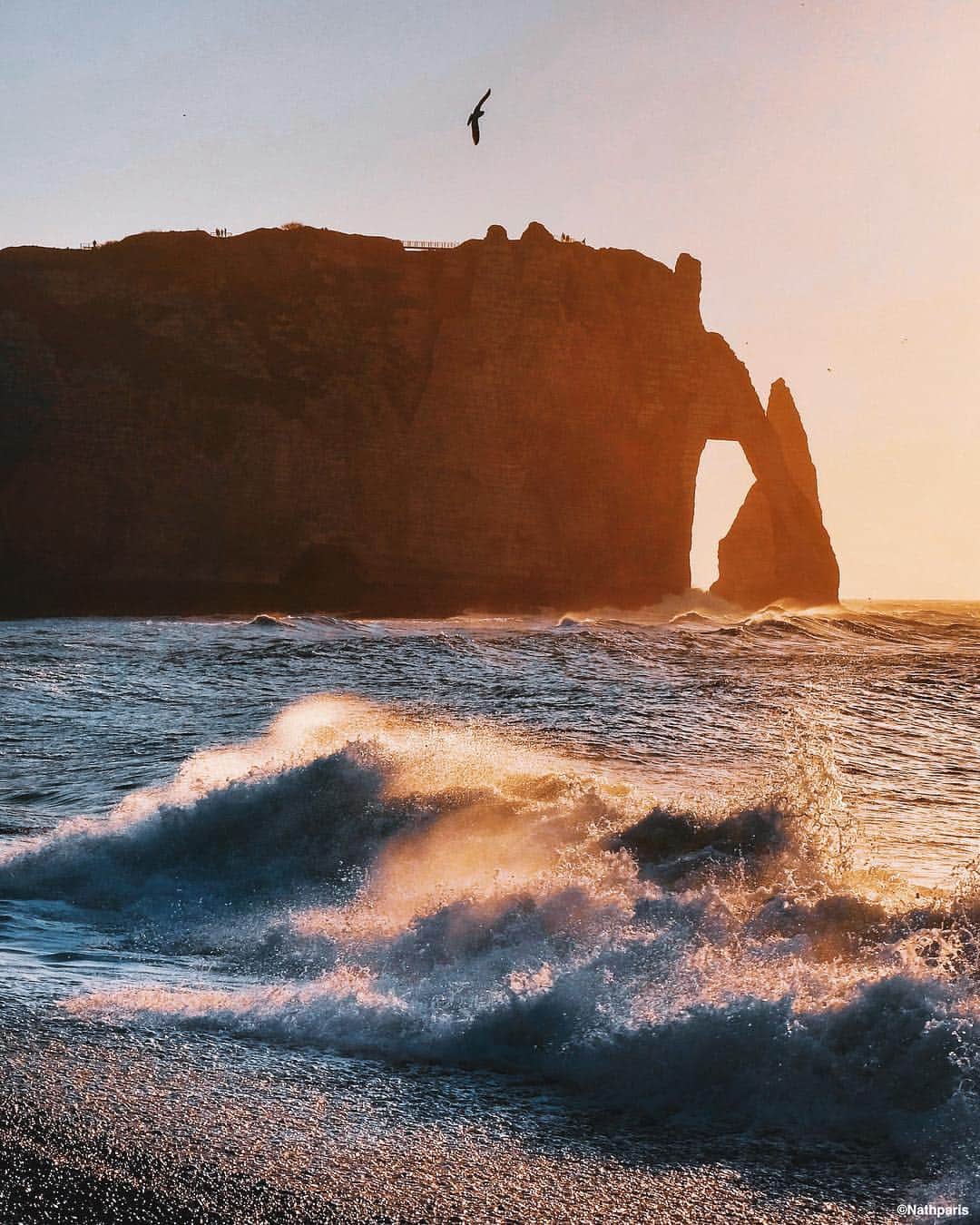 nathparisのインスタグラム：「Tomorrow, let’s go to Etretat for the weekend! #etretat」