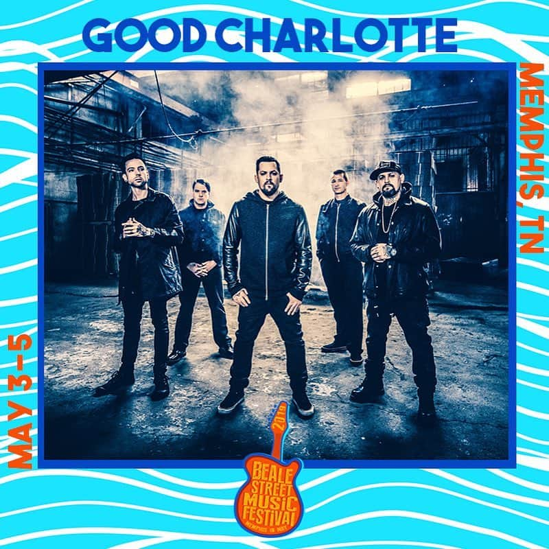 Good Charlotteさんのインスタグラム写真 - (Good CharlotteInstagram)「Tonight Memphis, Tennessee  @BealeStreetMusicFest 8:30pm @BudLight Stage」5月3日 23時36分 - goodcharlotteband