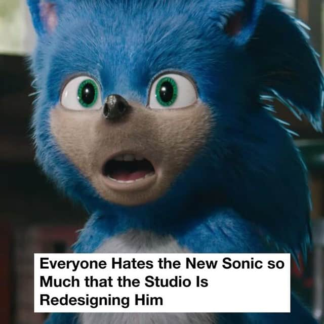 VICEさんのインスタグラム写真 - (VICEInstagram)「❗️Our collective dismay at Sonic and his awful Chiclet teeth in the new Sonic the Hedgehog trailer has actually paid off, everybody—because they're apparently going to go back and redesign the character before the film hits theaters. ❗️ More at the link in bio.」5月3日 23時45分 - vice