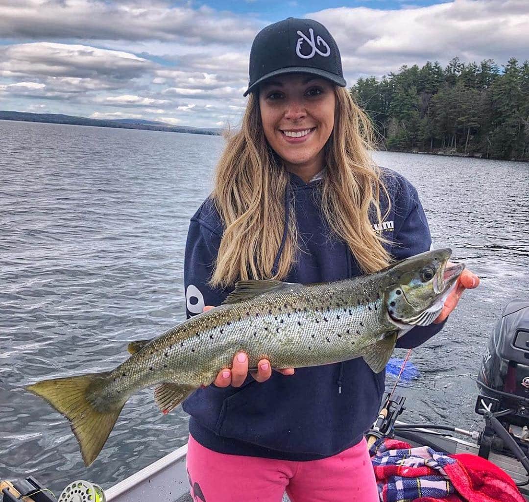 Filthy Anglers™さんのインスタグラム写真 - (Filthy Anglers™Instagram)「Happy Friday everyone. Going up to NH for this Filthy Female Friday edition with @fishingwithwhit - She recently had a solid day on the river with @ajlula15, smooth water and fish, can’t beat it. That really is an incredible looking salmon! Congrats on the catch and thanks so much for representing the Filthy Anglers brand. You are officially Certified Filthy @fishingwithwhit  www.filthyanglers.com #fishing #getoutside #nature #filthyanglers #salmon #salmonfishing #nh #riverfishing #trout #bassfishing #girlswhofish #girlsfishtoo #monsterbass #mlf #flw #bassproshop #chinook」5月3日 23時55分 - filthyanglers