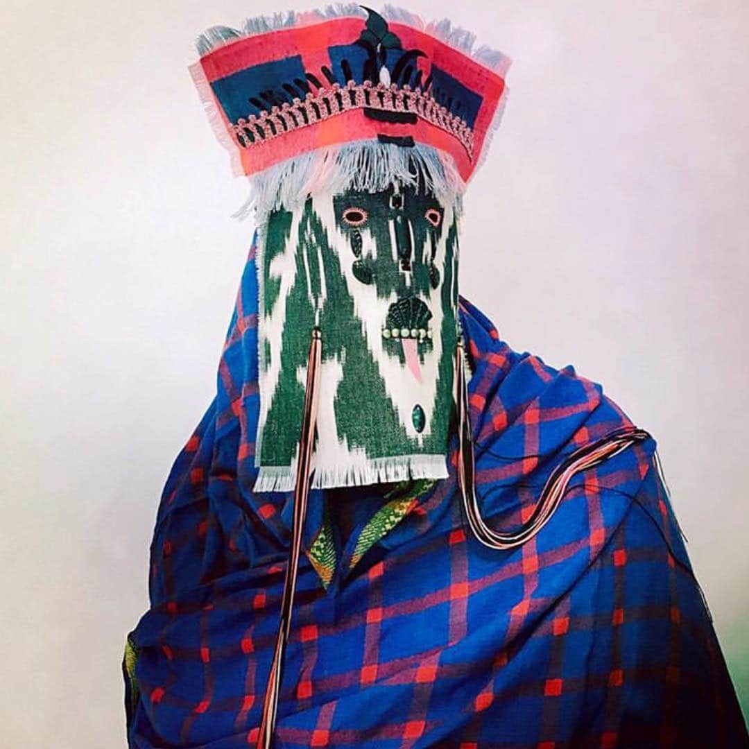 デレク ラムのインスタグラム：「Pattern mix @damselfrau」