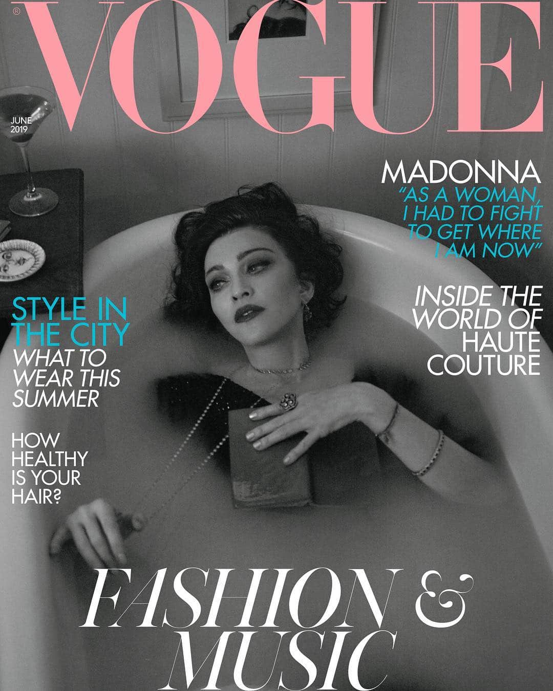 British Vogueさんのインスタグラム写真 - (British VogueInstagram)「When it comes to genuine icons who sit at the crossroads of fashion and music, this month’s cover star has outlasted them all. In a career straddling two centuries, @Madonna has surfed every genre, set trend after trend, and been loved, loathed and debated like no other. Read the full interview with the Queen of Pop in the June 2019 issue of #BritishVogue, on newsstands Friday 10 May.  #Madonna wears a @MichaelKors dress and her own jewellery. Photographed by @MertAlas and @MacPiggott and styled by @BenjaminBruno_, with hair by @AndyLecompte, make-up by @IsamayaFfrench, nails by @JennyNails, set design by @EmmaRoachStudio.」5月4日 0時58分 - britishvogue