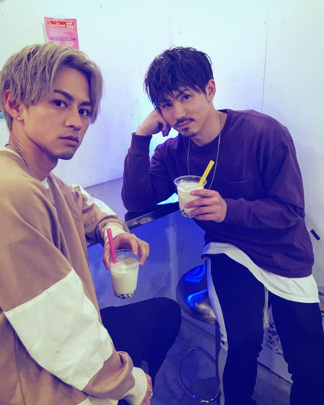 中垣悟のインスタグラム：「🥤👱🏻‍♂️👨🏻🥤 @freak_daichi」