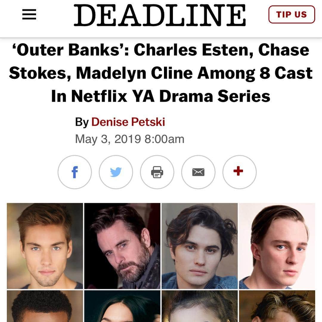 オースティン・ノースのインスタグラム：「So pumped to be a part of this project. Can’t wait for you guys to see. It’s going to be something special🤙🏼 @netflix」