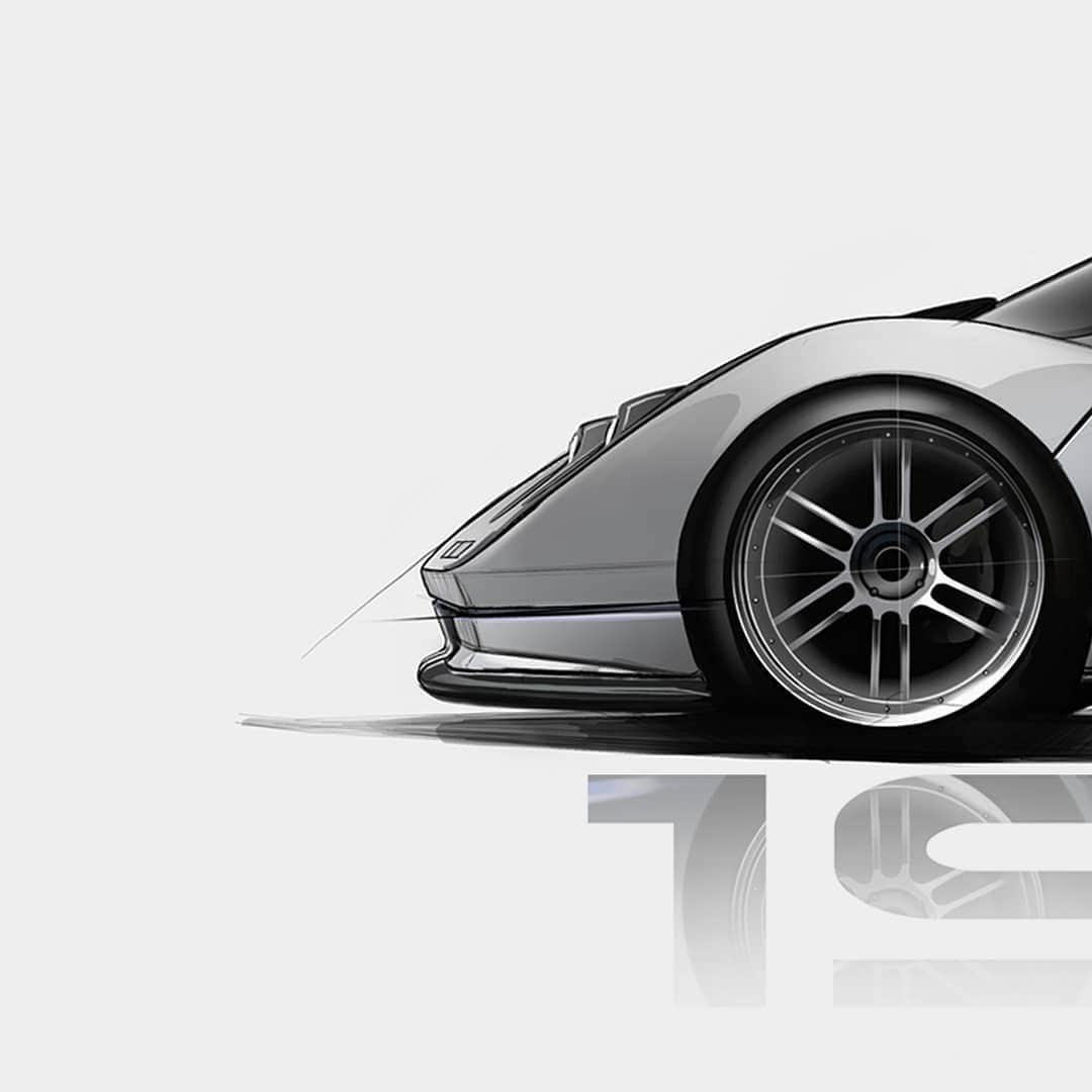 パガーニ・アウトモビリのインスタグラム：「In the early ’90s, Horacio Pagani had an extreme, challenging project in his mind: a supercar specifically customized for someone and in limited number, featuring cutting-edge technology and profound attention to details.  #zondatribute #zonda20 #zonda20anniversary #pagani #zonda #zondac12 #zondacollection」