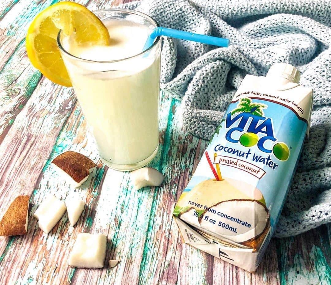 Vita Coco Coconut Waterのインスタグラム：「Just in case you needed an excuse to make a Pina Colada... Try our Pressed Coconut Flavor! We know from experience it mixes fairly well with rum.」