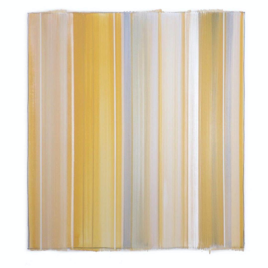 LIECOLLECTIONさんのインスタグラム写真 - (LIECOLLECTIONInstagram)「A yellow mood 🌕  Work: Shadow on a Harvest Moon, 2017 Artist: @matthew_w_langley  #liecollection #blankspaceart #artist #color #mood #yellow  #lines #vibrant #colorful #blue #harvest #harvestmoon #lines #inspiration #gallery #weekend」5月4日 4時03分 - liecollection_