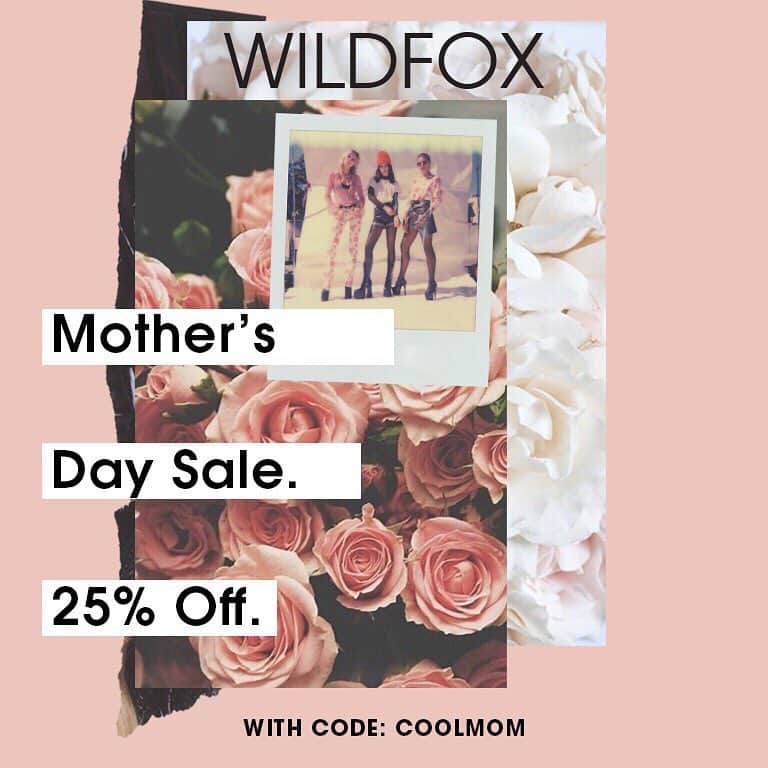 ワイルドフォックスクチュールさんのインスタグラム写真 - (ワイルドフォックスクチュールInstagram)「Shop 25% Off the Mother's Day Edit & 25% Off All Sale Items now until May 8th. Get something for her and something for you. What's cooler than that? #wildfox #sale #mothersday #mothersdaysale #madeinla #shoplocal」5月4日 4時12分 - wildfoxcouture