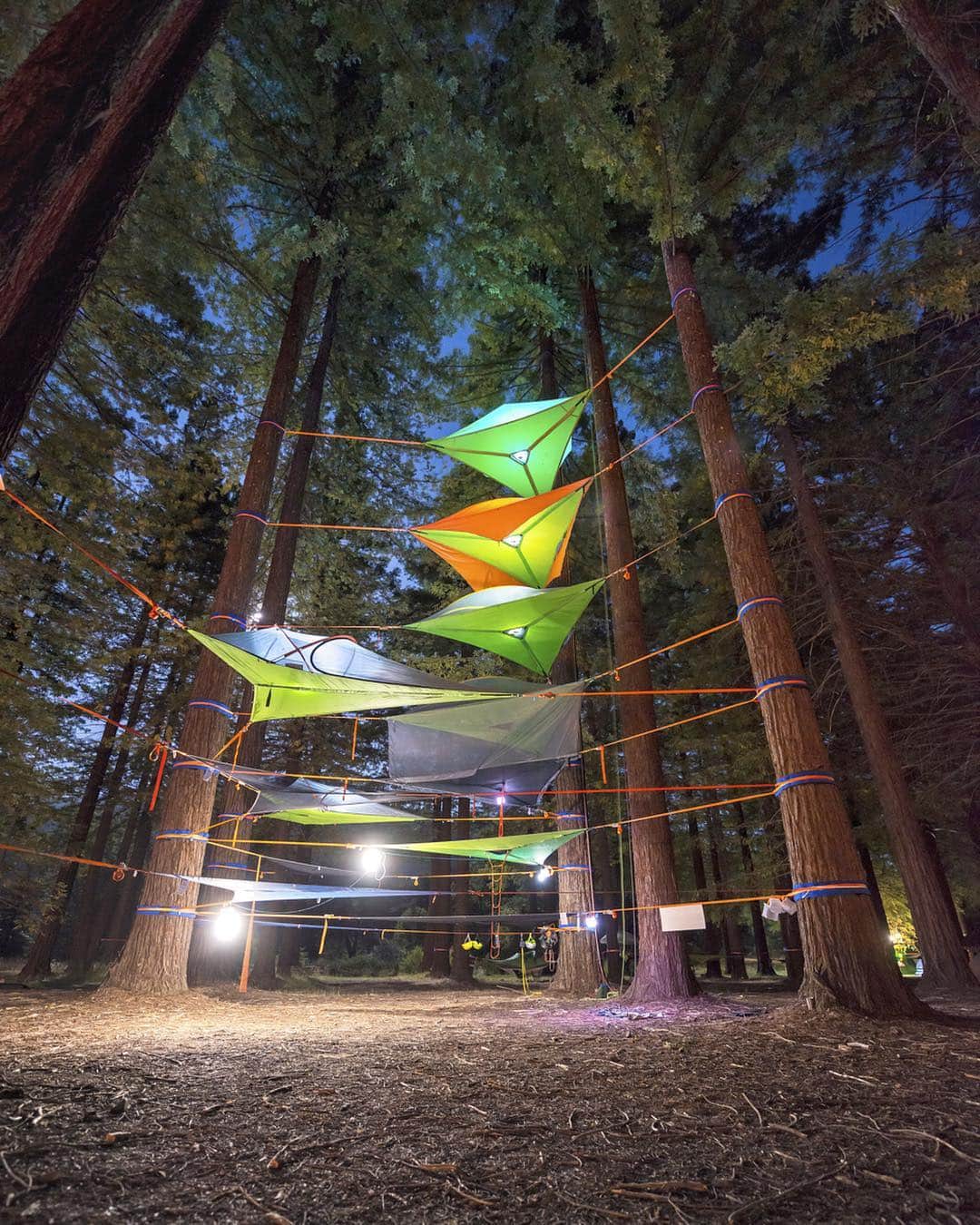 Awesome Wonderful Natureさんのインスタグラム写真 - (Awesome Wonderful NatureInstagram)「The original Tree Tent company @tentsile featuring the mega stack. PC: @nickrlake」5月4日 4時43分 - fantastic_earth