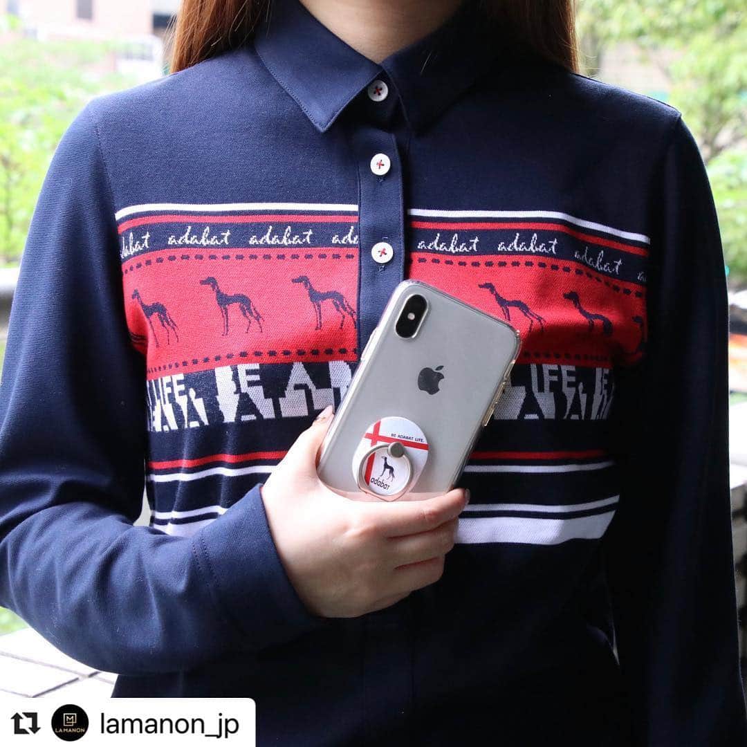 のインスタグラム：「. スマホユーザー必見📱👀✨. adabatのスマホリングが @spigen_jp さまより販売になります‼️ セルフィーを撮る時や卓上に立て置きするのに便利ですよ😆👍. Many Thanks♡ @spigen_jp . Repost @lamanon_jp with @make_repost ・・・ 【 coming soon... 】‬﻿ ‪ゴルフウェアブランド「adabat」× Spigen‬﻿ ‪コラボ商品を発売いたします🏌🏼‍♀️‬﻿ ‪車載ホルダーにもなるスマホリングが2種登場！‬﻿ ﻿ ‪5月発売予定ですのでどうぞお楽しみに✨‬﻿ ﻿ ﻿ @adabat.official﻿ ﻿ ﻿ .................................﻿..........................................﻿﻿ #adabat#アダバット﻿ #golf #ゴルフ﻿ #golfwear #ゴルフウェア﻿ #golfstyle #ゴルフスタイル﻿ #ゴルフ女子 #ゴルフ男子 ﻿ #ゴルフ好き #ゴルフ大好き﻿ #golfstagram #instagolf﻿ #golflife #ladiesgolf﻿ #instafashio﻿ #ゴルフコーデ #sports﻿ #golfer #lovegolf #fashion﻿ #design #techgoods #spigen﻿ #spigencase #シュピゲン #落下防止﻿ #スマホリング」