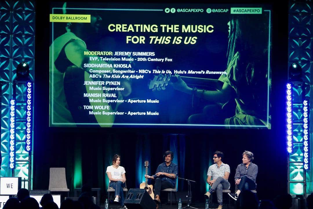 ASCAPさんのインスタグラム写真 - (ASCAPInstagram)「“I loved what I've done from day one.” @siddkhoslamusic on creating the music for #ThisIsUs 🎶 #ASCAPEXPO」5月4日 7時02分 - ascap