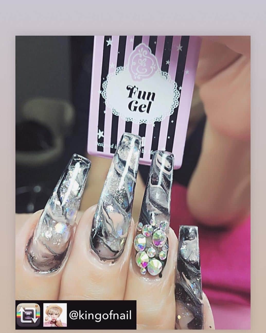 Max Estradaさんのインスタグラム写真 - (Max EstradaInstagram)「Enailcouture.com fun gel design with sculpture nails using our famous cotton candy monomer eternal beige powder mixed with bubble gum and cupid for the free edge ! Seal with shinee ! Made in the USA !!! Diamond-holic 1 and 11 with gummy gel #ネイル #nailpolish #nailswag #nailaddict #nailfashion #nailartheaven #nails2inspire #nailsofinstagram #instanails #naillife #nailporn #gelnails #gelpolish #stilettonails #nailaddict #nail #💅🏻 #nailtech#nailsonfleek #nailartwow #네일아트 #nails #nailart #notd #makeup #젤네일 #glamnails #nailcolor #nailsalon #nailsdid #nailsoftheday Enailcouture.com happy gel is like acrylic and gel had a baby ! Perfect no mess application, candy smell and no airborne dust ! Enailcouture.com」5月4日 9時09分 - kingofnail