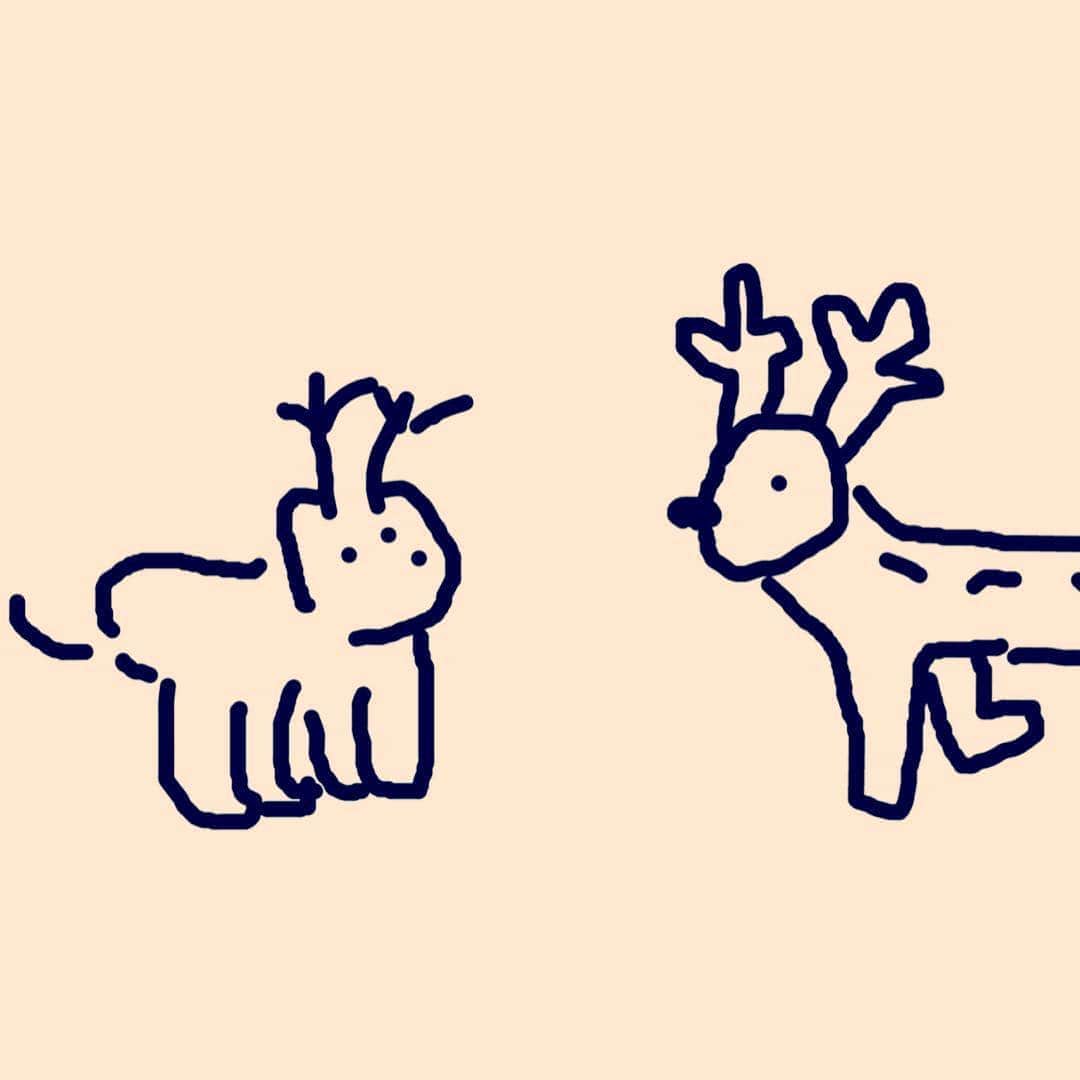 牧島輝さんのインスタグラム写真 - (牧島輝Instagram)「水江建太と鹿を描いた 僕が描いた鹿がどっちだか分かりますか？？ こういう絵は、 出会わせて遊んだら楽しいよ！  #イラスト #絵  #鹿」5月4日 11時08分 - maximumhikaru