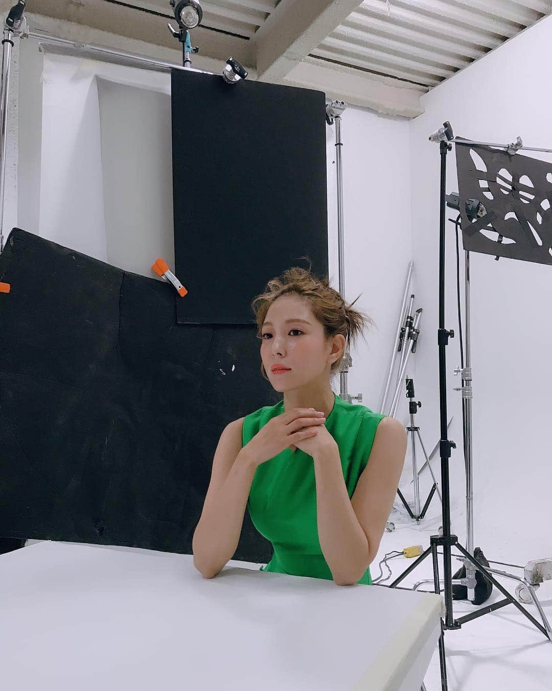 BoAのインスタグラム：「💚💚」