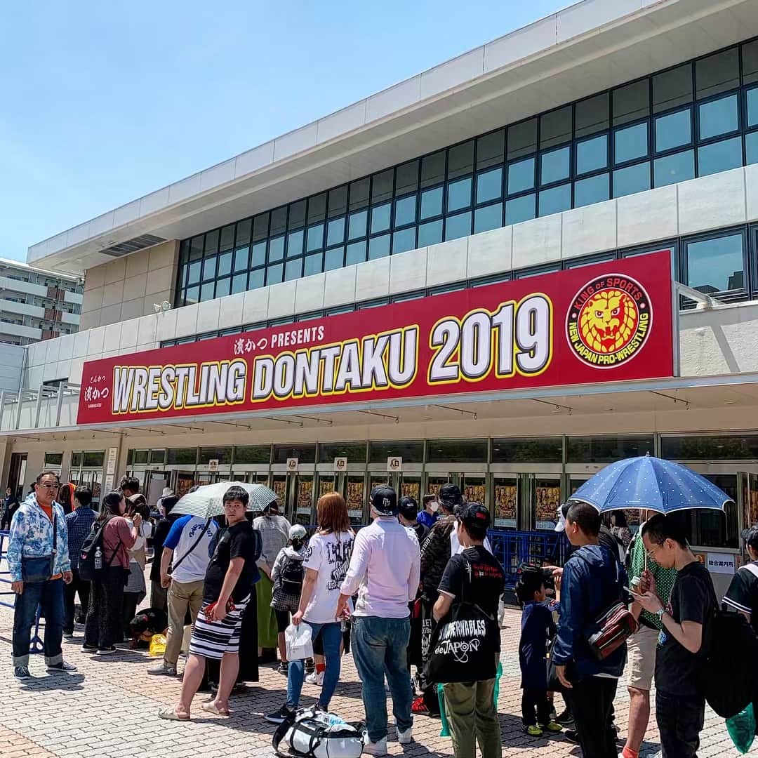のインスタグラム：「Today!! #njdontaku Day 02‼︎ 🦁 #新日本プロレス #レスリングどんたく #njpw」