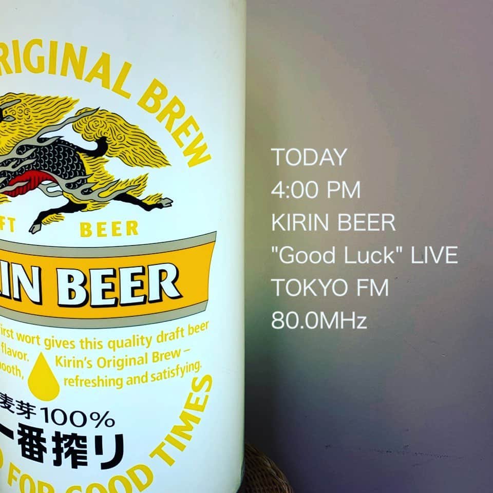 パスピエのインスタグラム：「TOKYO FM KIRIN BEER "Good Luck" LIVE 本日16時よりオンエア 是非ご視聴ください。」