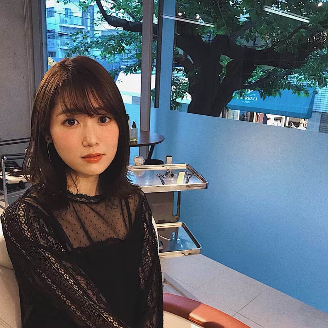 小林ようのインスタグラム：「田畑のお兄さん本日もありがとうございました！ . #haircut #salon #hairstyle #mediumhair #aoyama #tokyo #japan #model #美容院 #東京 #田畑のお兄さん」