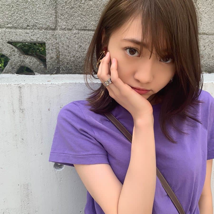 高橋有紀のインスタグラム：「華奢なゆりあちゃん明るめのベージュにして、前髪も大人っぽく！眉毛も変えた❤︎ 最近ゆりあちゃんファンこみんなこのイヤリングしてきてくれる🌹🥺 #liquem_yuki #lysa_yuki #木﨑ゆりあ」