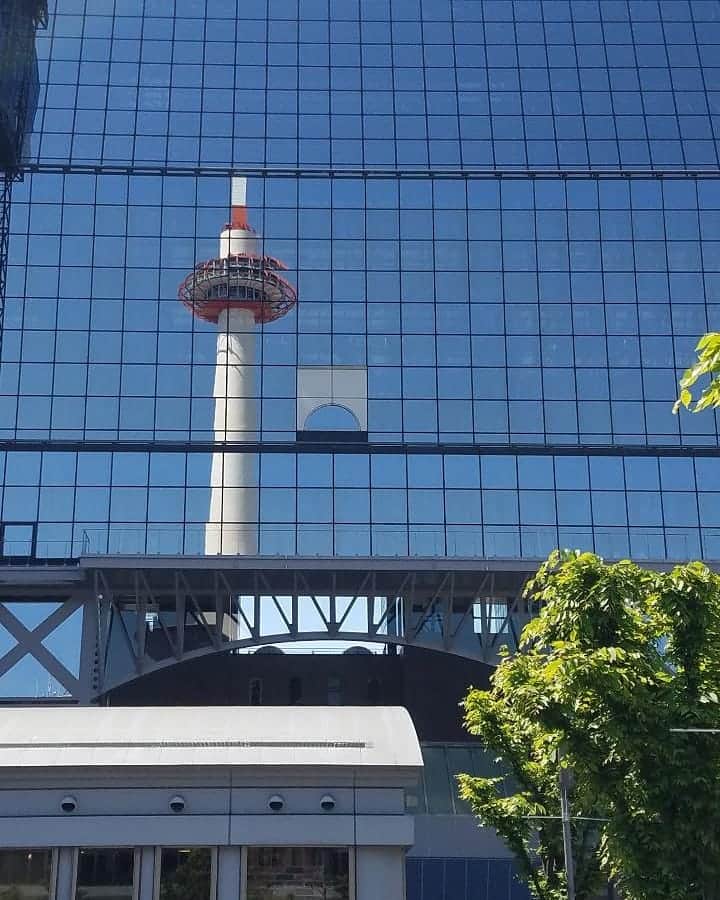 川原ちかよさんのインスタグラム写真 - (川原ちかよInstagram)「これ、私のオススメ、 映える京都タワーの撮り方！  #京都タワー」5月4日 18時14分 - chikayo_baby