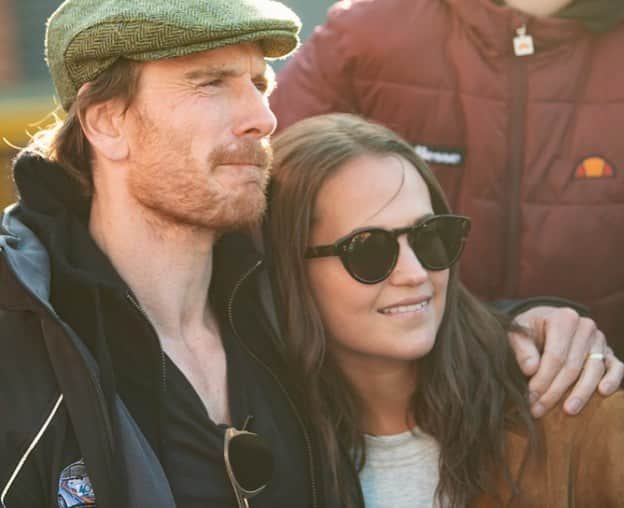 アリシア・ヴィキャンデルのインスタグラム：「Alicia and husband Michael Fassbender attending the opening of Rally of the Lakes in Killarney, Ireland, yesterday.」