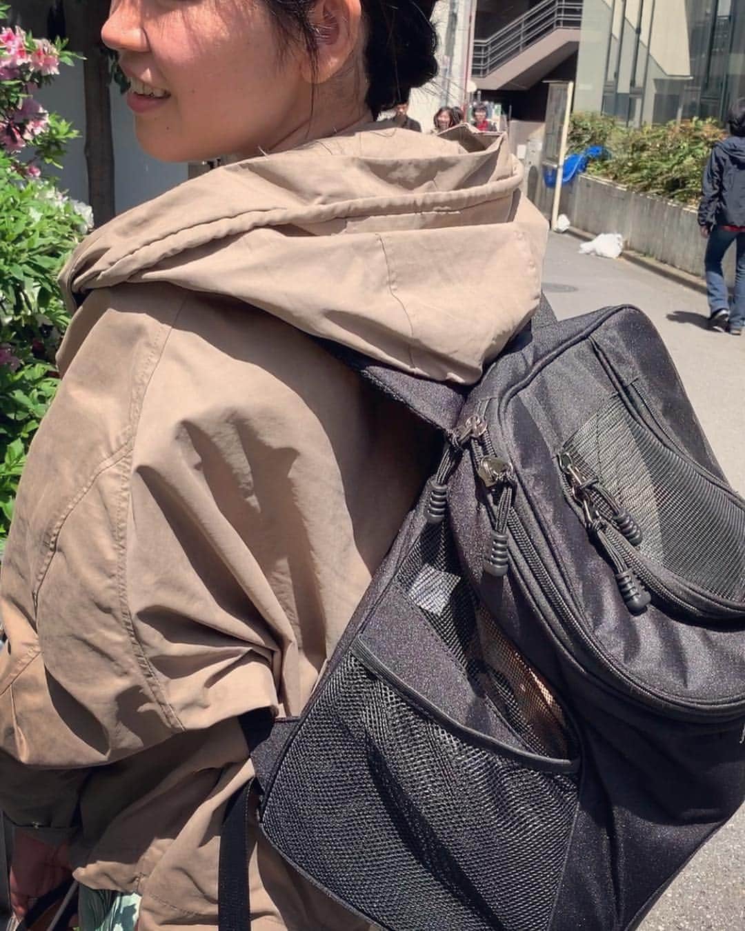 巴田みず希さんのインスタグラム写真 - (巴田みず希Instagram)「🍔✨ ・ そして帰りは代々木公園の目の前にあるワンコ同伴🆗のハンバーガー屋さん #ARMS へ。 ・ 赤ちゃんとワンコ、両方連れてのお出かけはなかなか大変だけど😝 ・ 小晴くんと離れたくなくて、一緒に行けるところを探してしまうよ♡ ・ でも吠えないし一緒に連れて行って何〜も問題無し！ ・ いつも一緒がいい😚💕 ・ ・ #小晴くん大好き #アボガドが入ってるハンバーガー大好き #美味しかった #armshumberger  #アームズハンバーガー ・ #winsun #キャリーリュック #ワンコ同伴 #犬同伴 #お出かけ #赤ちゃんとお出かけ #赤ちゃんと犬のいる生活 #赤ちゃんのいる生活 #8ヶ月 #8monthsbaby #whatabeautifulday #育児 #子育て #幸せな時間 #30代初ママ #新米ママと繋がりたい #ママリ #女の子ママ #babyandme #babygirl #humberger #代々木公園」5月4日 20時39分 - mizukitomoda