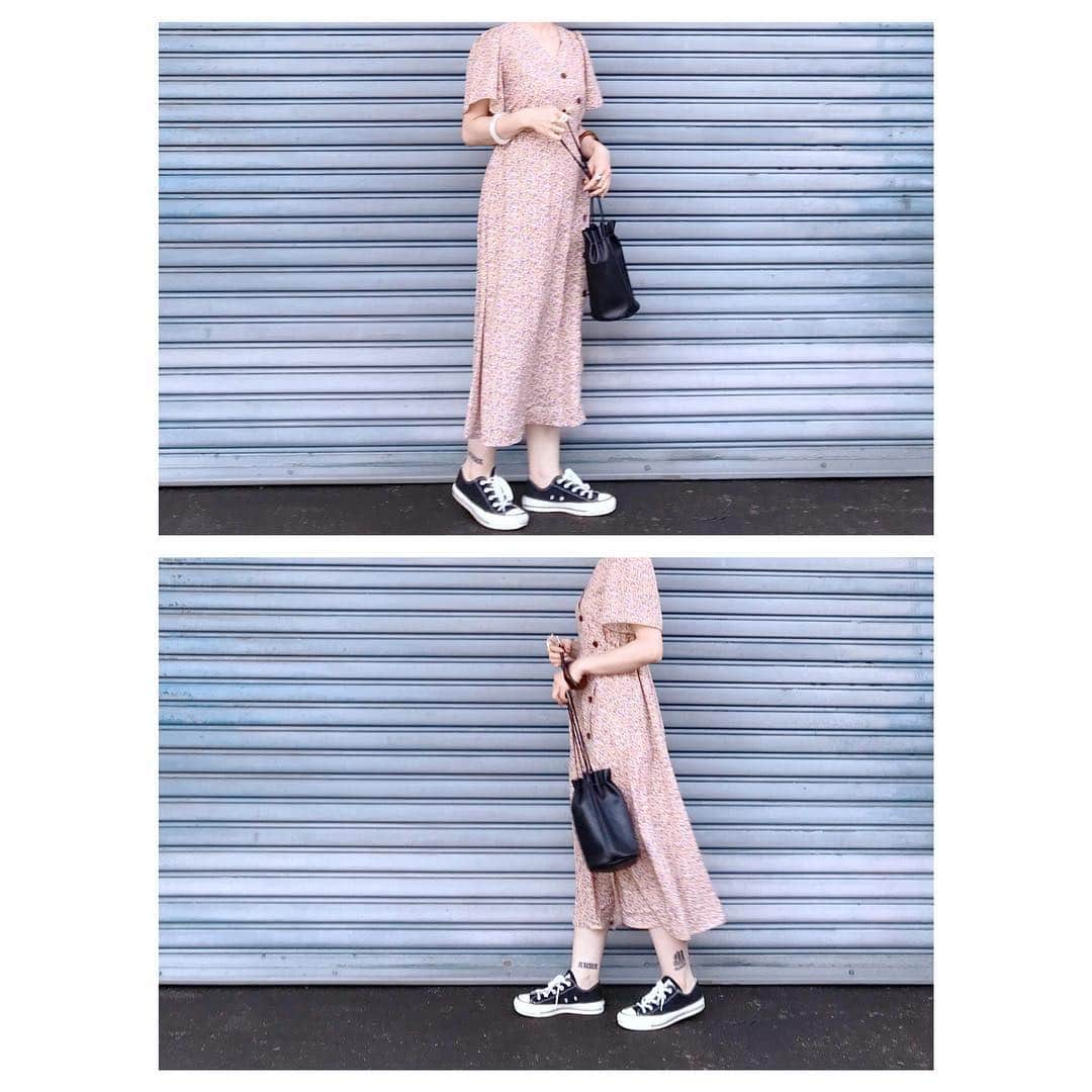 のインスタグラム：「. 今日も暑いくらいやったね ☀︎ やってワンピース1枚でいける季節になった . @mimitoujours @joint_space #mimitoujours#mimitoujours_style#pr (mtj311-0072)」