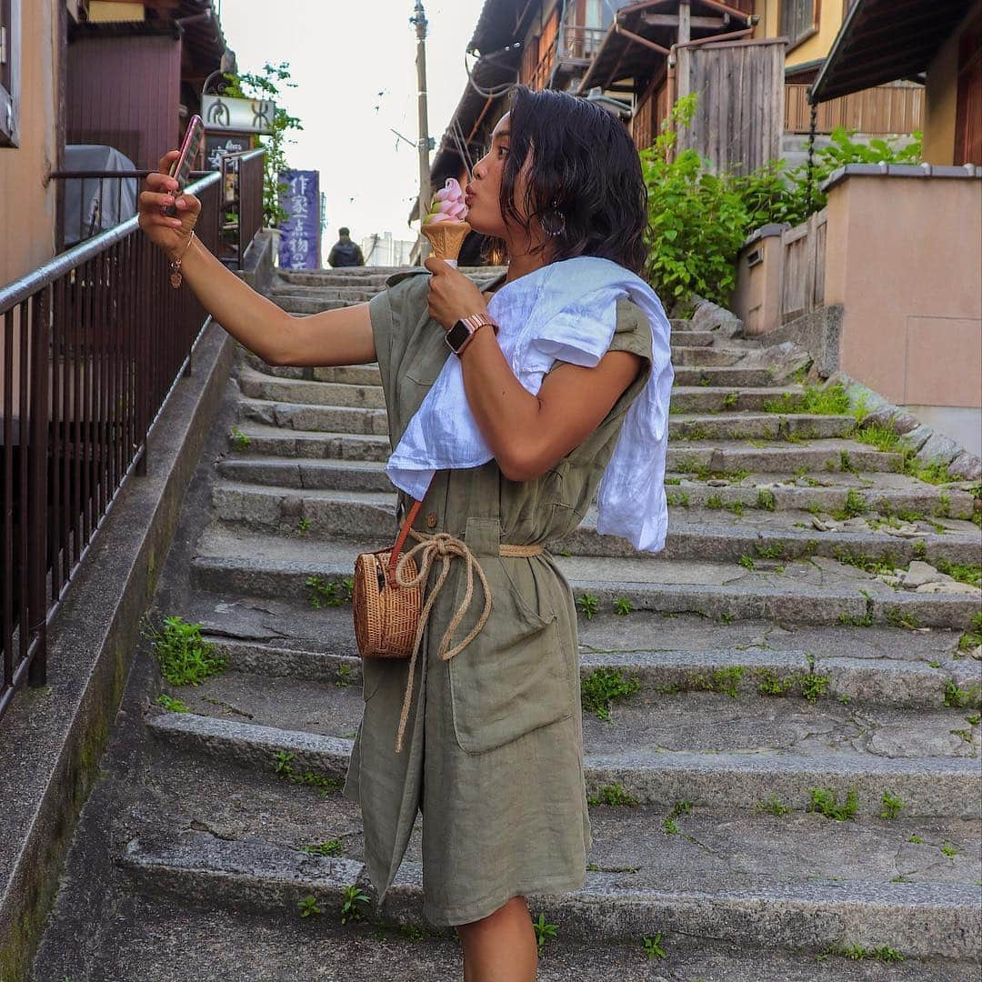 河村元美さんのインスタグラム写真 - (河村元美Instagram)「Really really like ICE CREAM 🍦 #kyoto」5月4日 21時34分 - motomi_35