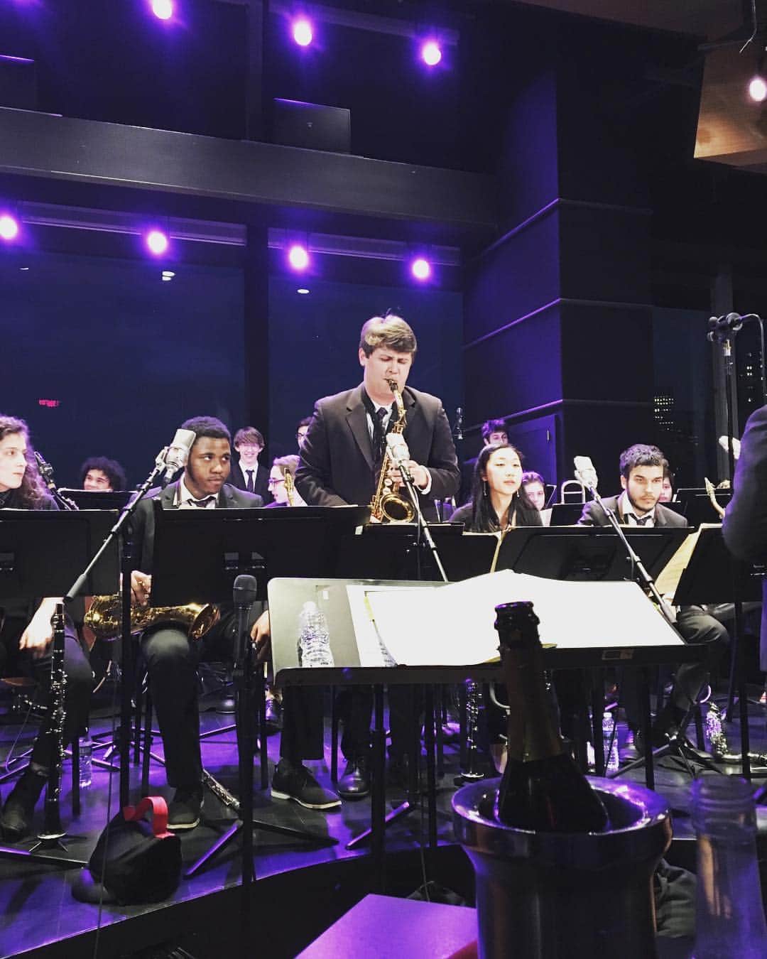 Monday満ちるさんのインスタグラム写真 - (Monday満ちるInstagram)「Today is the finale concert for the various Lincoln Center Youth Jazz Academy’s big band ensembles to be held in the Appel Room at Jazz at Lincoln Center (Time Warner building at Columbus Circle) starting at 3:30. There are five bands performing three tunes each. My son’s band is on last, so maybe performing around 5:30 or so. It’s free — come on down if you’re around and want to check out these talented kids! #proudmama #jazzbrat」5月4日 21時59分 - mondaymichiru