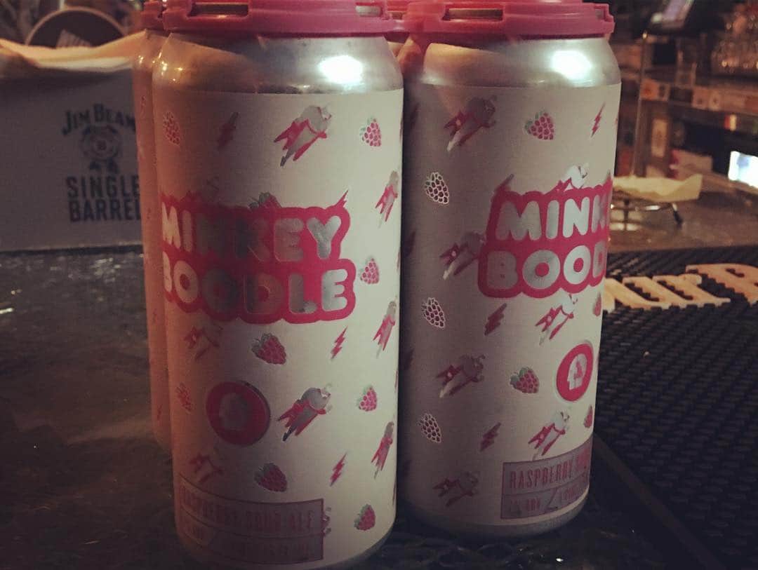 PINKY DOODLE POODLEさんのインスタグラム写真 - (PINKY DOODLE POODLEInstagram)「We got free beers named “Minkey Boodle” last night!! Thank you very much, Peter and Thin Man Brewery!!! Yummy 😋  @thinmanbrewery . . #minkeyboodle #thinmanbrewery #pinkydoodlepoodle  #pdp  #ustour2019  #highenergyrocknroll  #livemusic #rockmusic #rock #rockband  #japanese  #ustour #livetour  #tourlife #musicianlife #musician #gibsonguitars #gibsonbass #gibson #eb3 #lespaul #marshallamps #vintage #femalebassist #femalevocalist #アメリカ #海外旅行 #音楽」5月4日 22時28分 - pinkydoodlepoodle