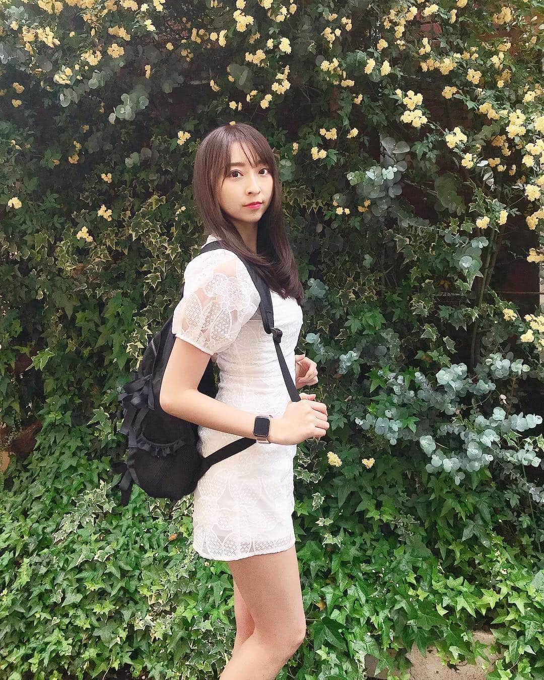 緒方咲さんのインスタグラム写真 - (緒方咲Instagram)「可愛いお洋服着てるんるーん🌼💗🌼💗 (@lilyboutique_official )のロンパースかわいい‪😍👗 . #原宿 #表参道 #lilyboutique #リリーブティック #ロンパース #コーデ #プチプラ #春コーデ #springcollection #19ss #ootd #love #girl #通販 #夏コーデ #春服 #夏服 #今日のコーデ #韓国ファッション #韓国 #韓国通販 #오오티디 #옷스타그램 #아웃핏 #코디 #코디스타그램 #fashion #dress #spring #collection」5月5日 9時44分 - chaaansaki