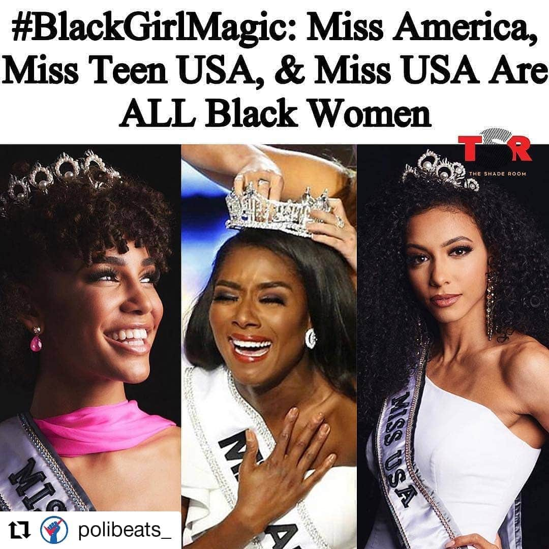 ガソリングラマーさんのインスタグラム写真 - (ガソリングラマーInstagram)「This is the coolest thing ever!!!! 👑👑 @missusa @missamerica #missamerica #missusa #missreenusa #Repost @polibeats_ • • • • • • Yass!! 👏🏾👸🏿🙌🏾🔥#Repost @theshaderoom: "Just the other day we reported on Kaliegh Garris’ amazing #MissTeenUSA win! The 18-year-old walked that stage rocking her natural coils too hunty! _____________________________________ Last night, we reported on Cheslie Kryst being crowned the new #MissUSA. If ya’ll remember late last year, we reported on Nia Franklin being crowned Miss America. _____________________________________ What do all three of these ladies have in common? The fact that they are all black queens hunty! We clearly didn’t come to play at these pageants as we slayyeeedd them all and took the W home in all rounds! _____________________________________ We’re so here for this black girl magic, and an endless amount of congrats goes to these three ladies! 📸: @missamerica @missusa @gettyimages」5月5日 2時05分 - gasolineglamour