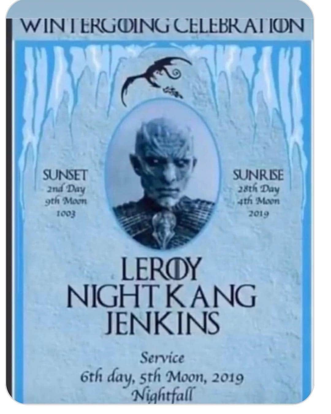 レスリー・ジョーンズさんのインスタグラム写真 - (レスリー・ジョーンズInstagram)「‪Well Mr. Night Kang Jenkins RIP @gameofthrones」5月5日 3時06分 - lesdogggg