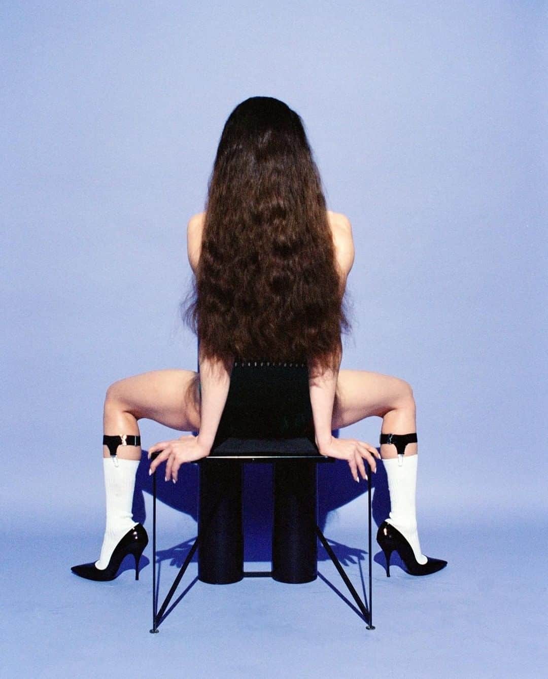 AnOther Magazineさんのインスタグラム写真 - (AnOther MagazineInstagram)「Heels, hold-up socks and nothing else. From @camille_vivier’s new photo series Body, which captures @_sophierougetfit_ ⁣in various sensual guises ☁️⁣ ⁣」5月5日 3時50分 - anothermagazine