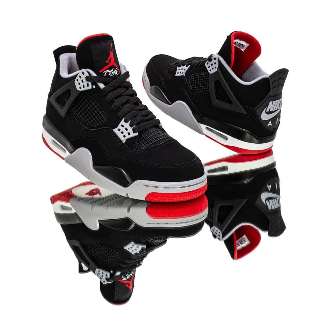 Flight Clubさんのインスタグラム写真 - (Flight ClubInstagram)「Commemorating 30 years of iconic status, the Air Jordan 4 "Bred" is reissued with OG detailing.」5月5日 4時01分 - flightclub