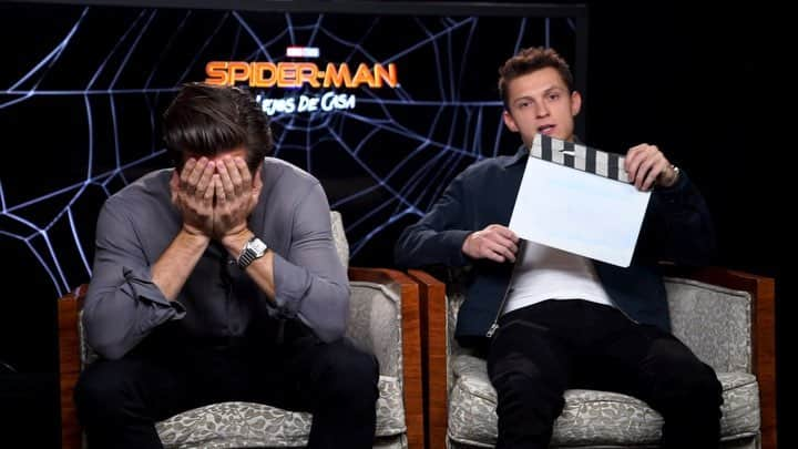 ジェイク・ジレンホールのインスタグラム：「Quick video I edited together for @tomholland2013 #spidermanfarfromhome」