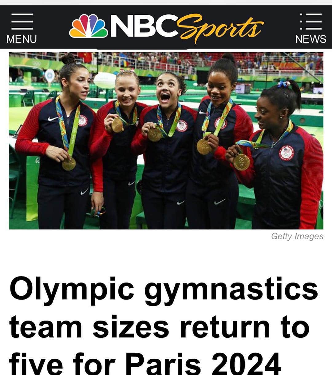 Inside Gymnasticsさんのインスタグラム写真 - (Inside GymnasticsInstagram)「Great News! What do you think?  #gymnastics #olympics #paris2024」5月5日 8時27分 - insidegym