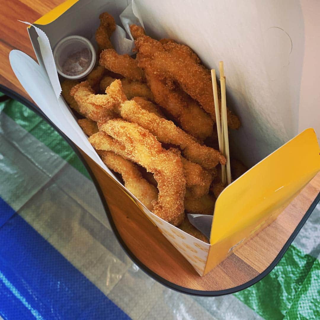 のってんのインスタグラム：「からあげパーティ(ベランダ)」