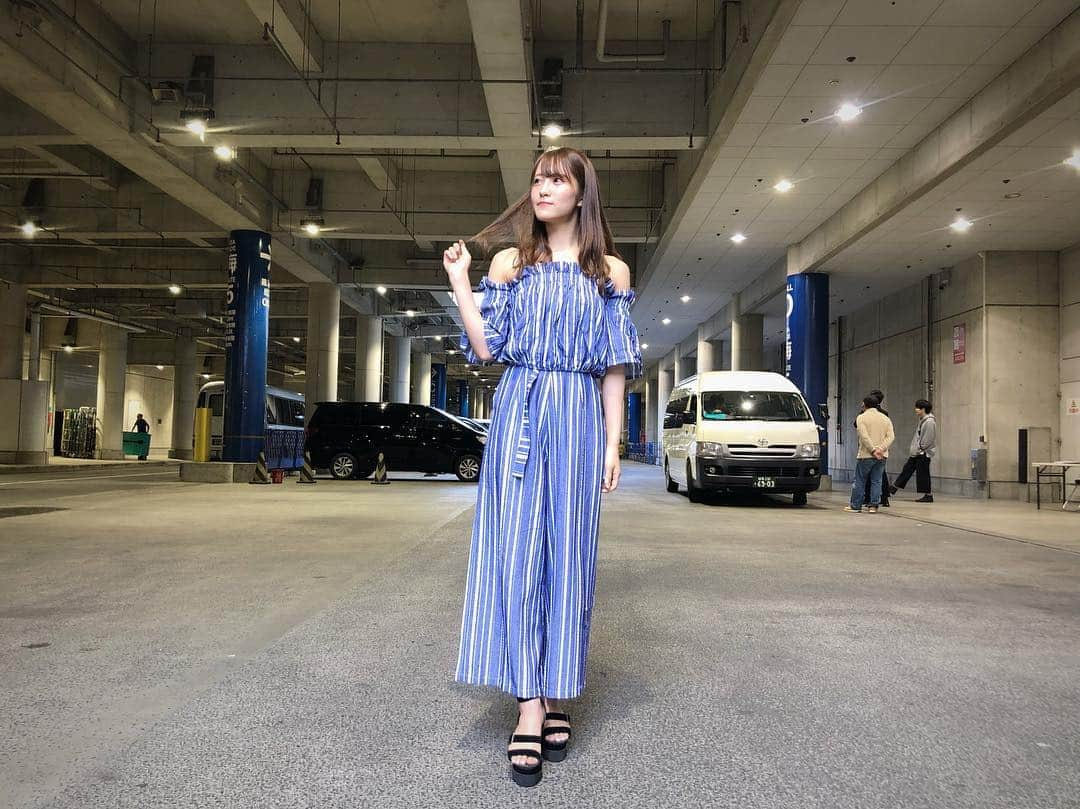 小嶋花梨さんのインスタグラム写真 - (小嶋花梨Instagram)「珍しい服装🦋 ﻿ ﻿ ﻿ ﻿ ﻿ ﻿ ﻿ ﻿ #cecilmcbee #オフショル #セットアップ #夏コーデ #fashion #私服 #ootd  #NMB48 #握手会」5月5日 19時24分 - nmb_kojima_48