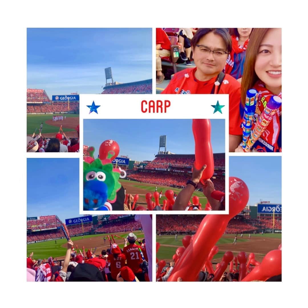 田辺ひかりのインスタグラム：「=͟͟͞͞⚾️5.4！ . 昨日は早めの年1カープに！ . 行ってきたぞ🎏✨ . 今年も楽しかった💥 . そして、もう静岡に家あったらなと思うぐらい静岡にきてる気がします。 . 明日からゴルフします。最近は楽しめてるので頑張るぞ。お✊ . #ナイス天気 #富士山#さわやか」