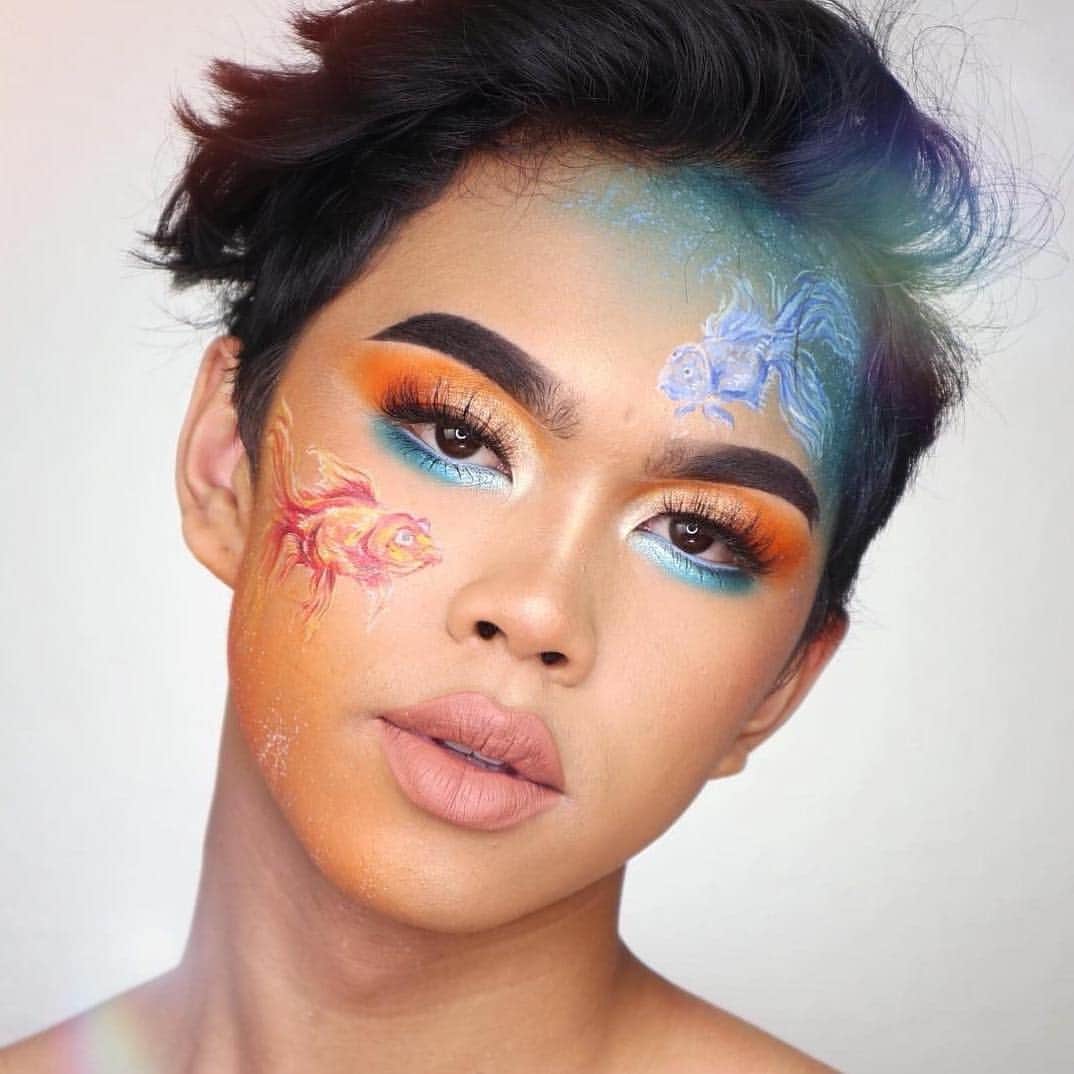 のインスタグラム：「DAYUMMM @dom.skii 😍🙌🏼 Who else loves this makeup look with Banana Bright Face Primer + Eye Crème? #Regram」