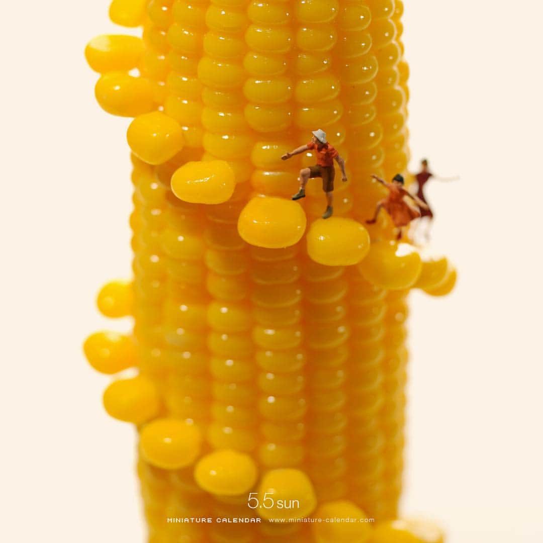 田中達也さんのインスタグラム写真 - (田中達也Instagram)「. 5.5 sun “Corn Tower” . 塔もろこし . #トウモロコシ #塔 #階段 #Corn #Tower #Stairs . ─────────────── 《EXHIBITION info》 . 【ミニチュアライフ展 in 岡山】 Miniature Life Exhibition in Okayama 4/24 wed - 5/6 mon . 【ミニチュアライフ展 in 静岡】 Miniature Life Exhibition in Shizuoka 4/27 sat - 5/12 sun #MiniatureLife展 #ミニチュアライフ展 . 【センス・オブ・スケール展】 Sense of Scale Exhibition 4/13 sat - 6/23 sun  #センスオブスケール展 #横須賀美術館 . Please look at the Instagram story’s highlight for more information. .」5月5日 13時09分 - tanaka_tatsuya
