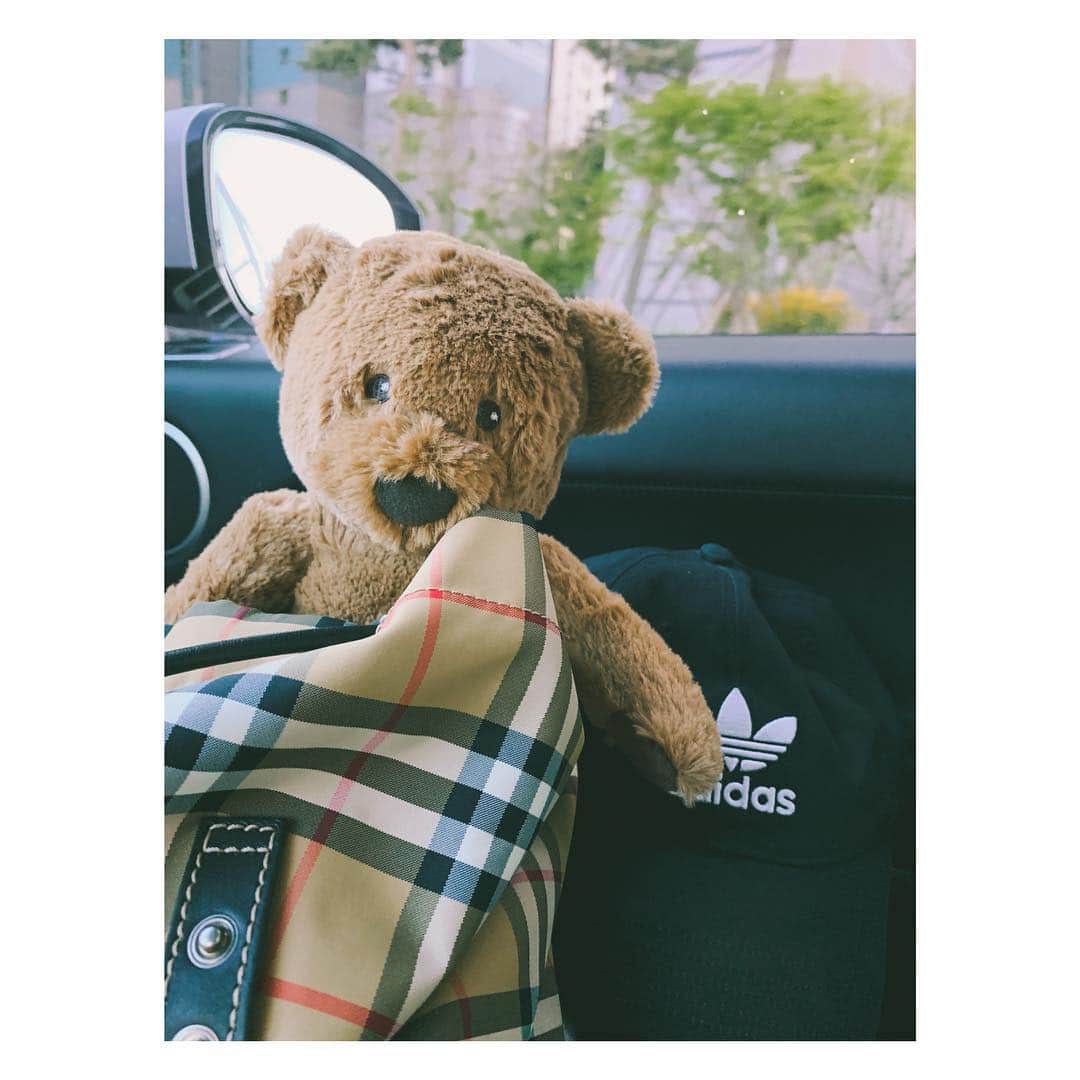 チョン・ユミのインスタグラム：「오월은 푸르구나아.🌳👒🧳🐻🍀」