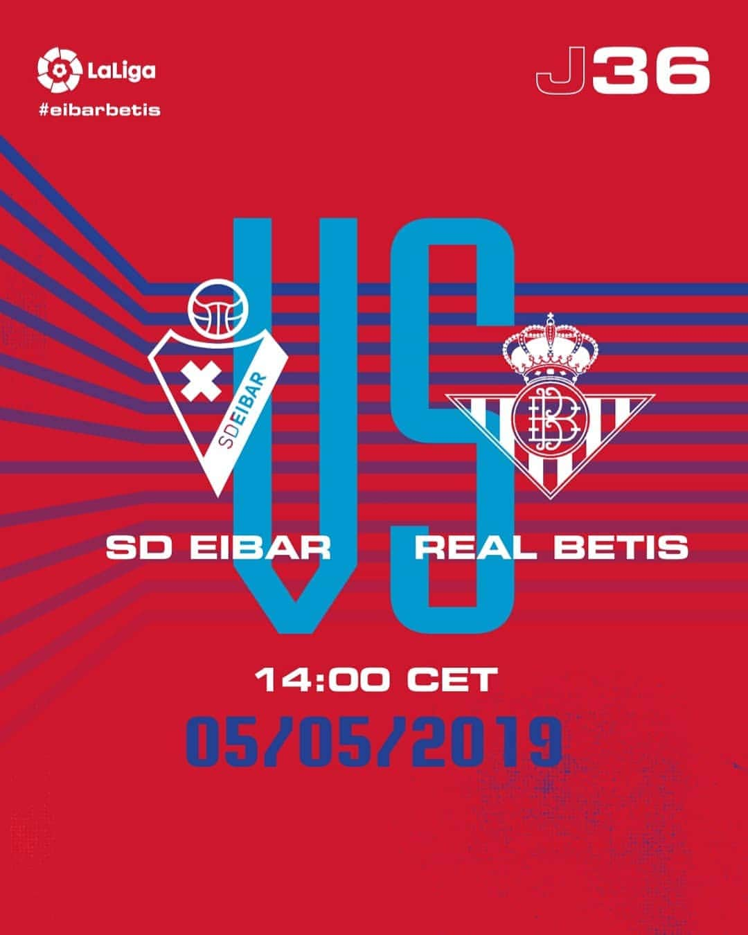 SDエイバルさんのインスタグラム写真 - (SDエイバルInstagram)「PARTIDU EGUNA | DIA DE PARTIDO | MATCH DAY 🏟 Ipurua 🆚 @realbetisbalompie ⏰ 14:00 🏆 @laliga  #⃣ #EibarRealBetis」5月5日 15時36分 - sdeibar