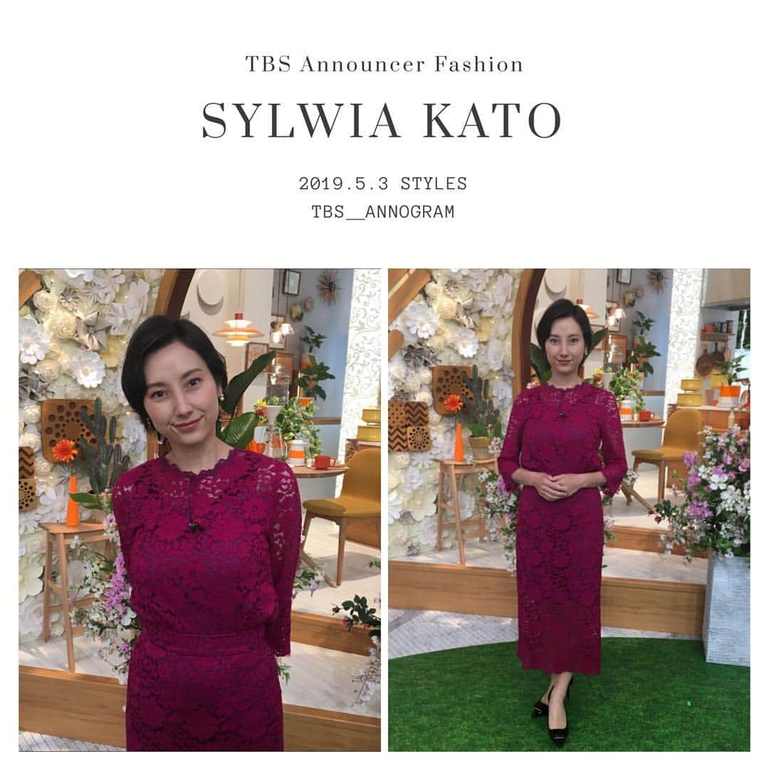 TBSアナウンサー公式さんのインスタグラム写真 - (TBSアナウンサー公式Instagram)「👗 SYLWIA KATO Outfit Of This Week✨  #tbsannouncersfashion #fashion #加藤シルビア #vol2 #Spring #outfitofthisweek #ootw #ootd #あさチャン #20190503 #OA @tbs_asachan」5月5日 17時01分 - tbs_annogram