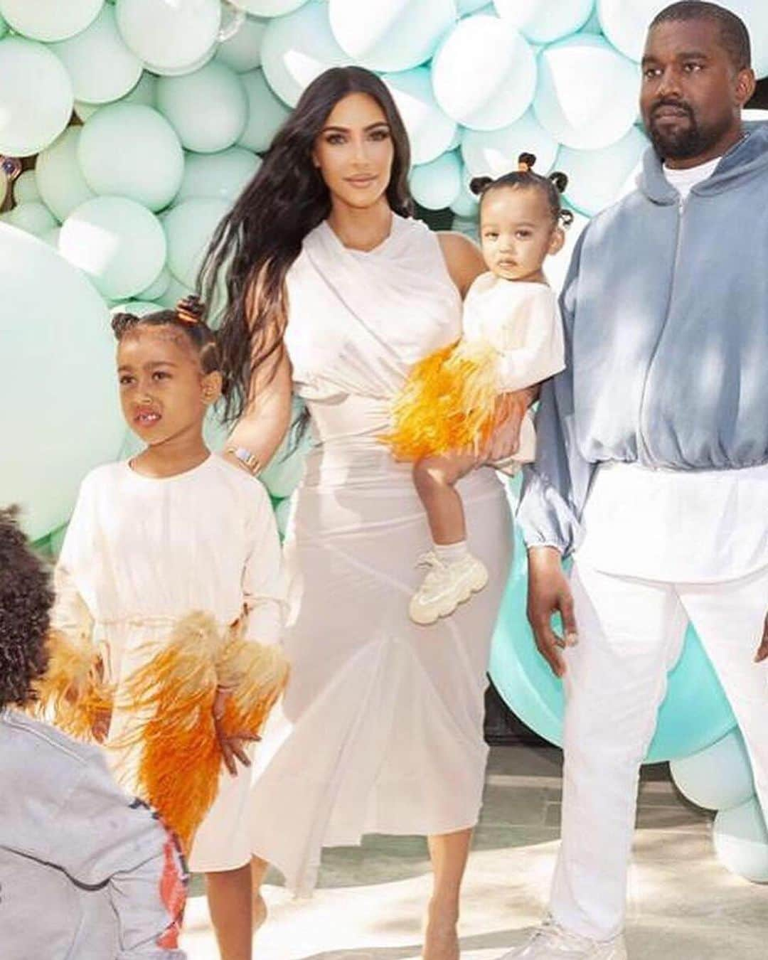 People Magazineさんのインスタグラム写真 - (People MagazineInstagram)「West family affair! 😍Kim Kardashian and Kanye West helped celebrate baby True's birthday in style—and orange you glad their little ones North and Chicago wore the cutest matching outfits. ❤️Tap our bio link for details on their cousin's big day. | 📷: @kimkardashian」5月6日 4時02分 - people