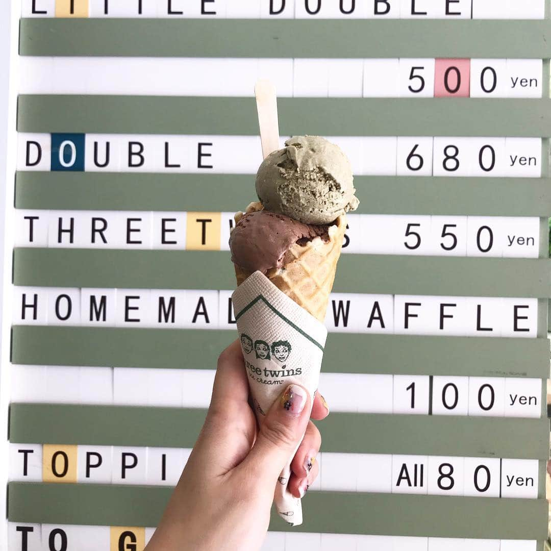 増山敬子さんのインスタグラム写真 - (増山敬子Instagram)「@threetwinsicecream.jp  ほうじ茶味美味しいっ🍦💚 *」5月5日 20時36分 - keikomasuyama