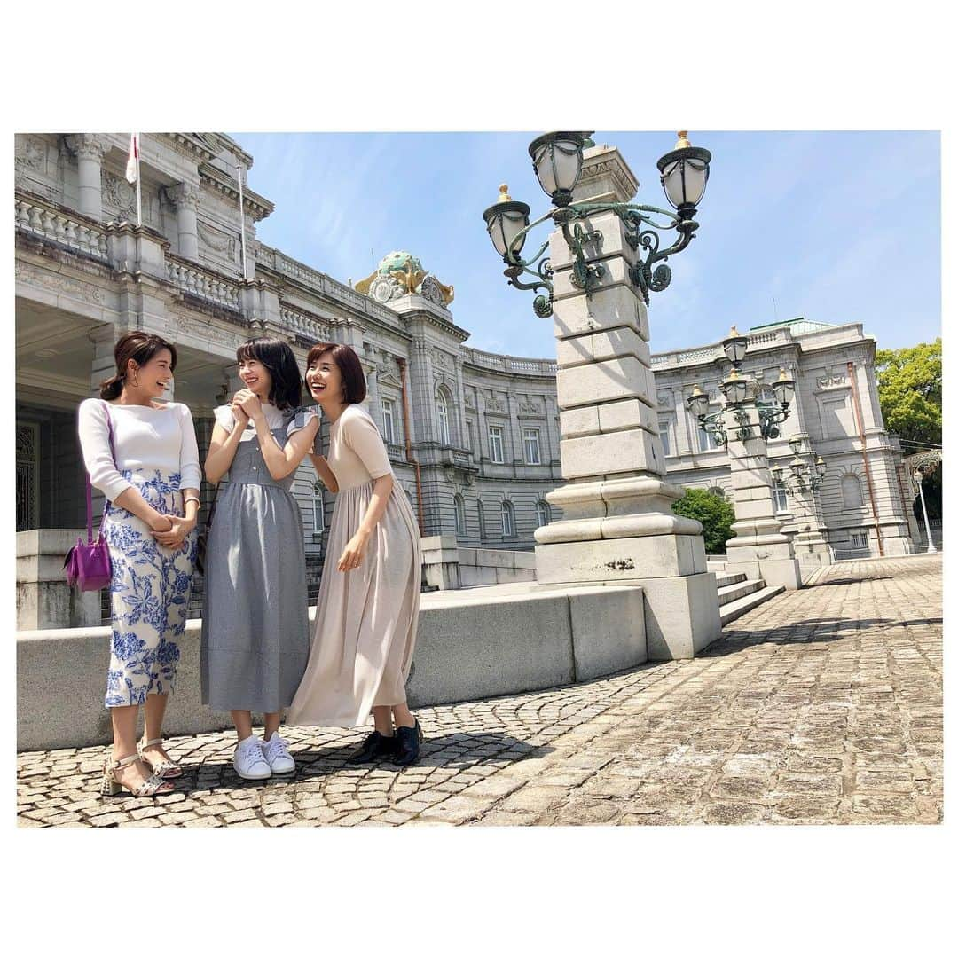 永島優美さんのインスタグラム写真 - (永島優美Instagram)「* 先輩たちと迎賓館見学🏰 天気も相まって、 とにかく全てが美しかったです！ * * #山﨑夕貴 アナ #高見侑里 さん #木下康太郎 アナ #どの写真もあまりに自然体 笑 #迎賓館赤坂離宮 #令和元年5月5日 #こどもの日 🎏」5月5日 20時49分 - yuumi_nagashima